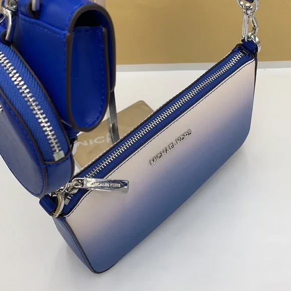 MICHAEL KORS SMALL XBODY SHOULDER BAG W TECH ELECTRIC BLUE MULTI COLOR - Picture 10 of 16